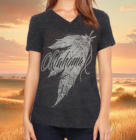 Feather V-neck